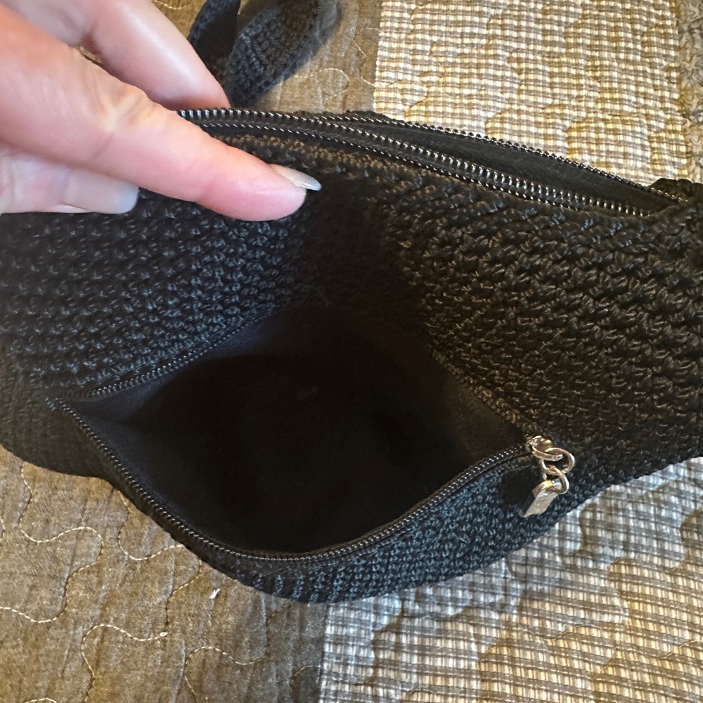 The Sak Black Knit Shoulder Bag - Picture 5 of 14